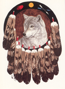 Man's Shield Wolf Image